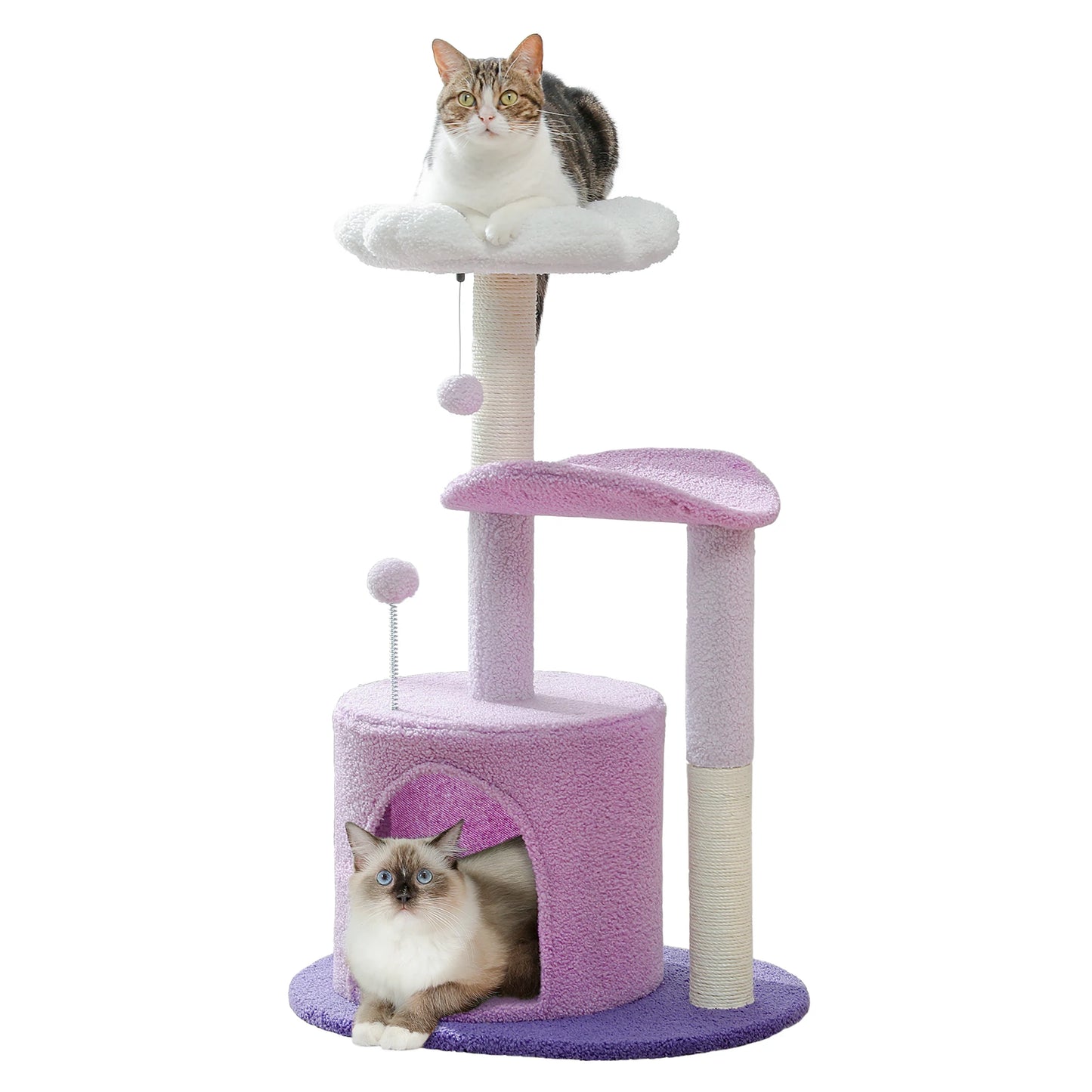 PAWZ Road Flower Cat Tree With Natural Sisal Scratching Post