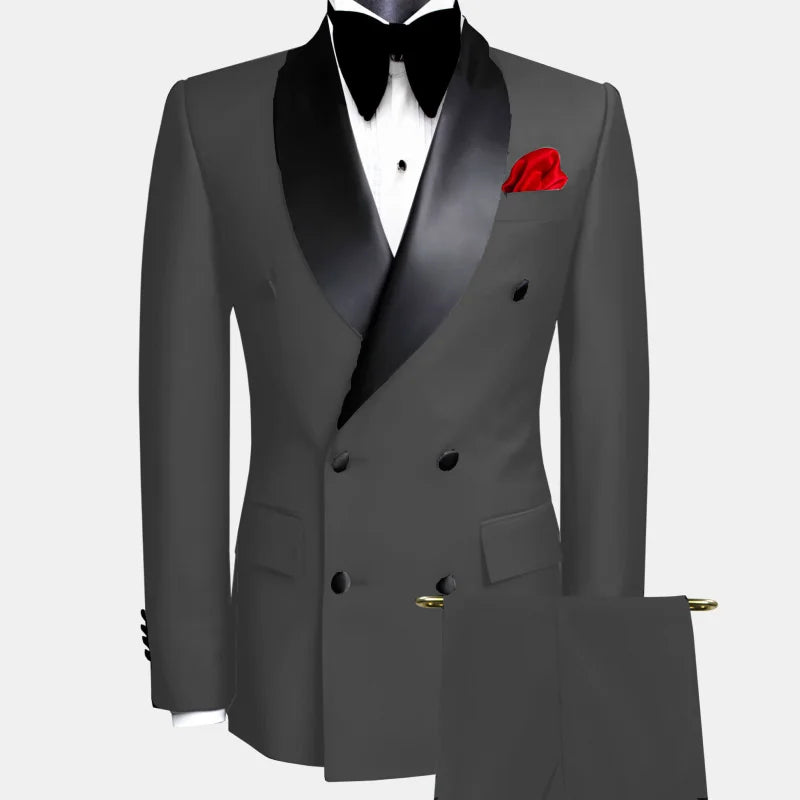 Lifetime Not Regret Two-Piece Suit With Double Button Lapel