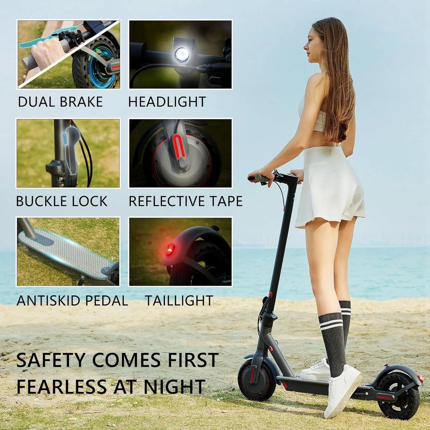 Electric Foldable Scooter 36V 21 Mile Range 19 MPH Urban