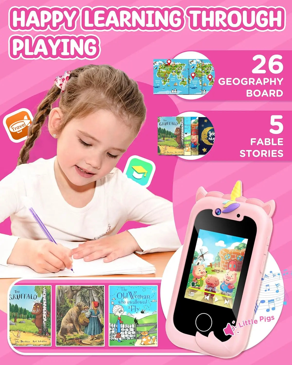 Guangdong Kids Smart Phone Toy for Girls Learning Play