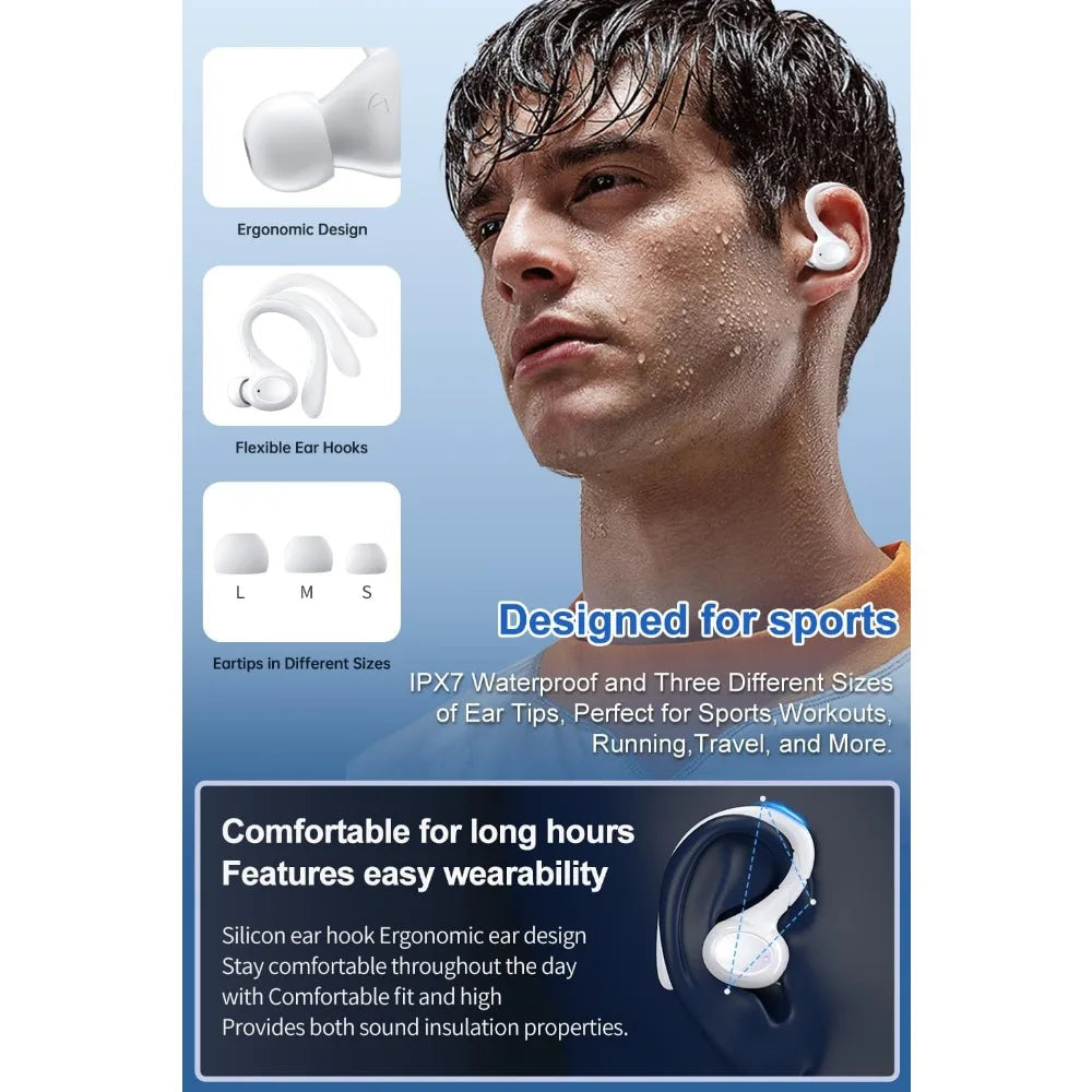 Erilles Wireless Earbuds With ANC And LED Display Panel