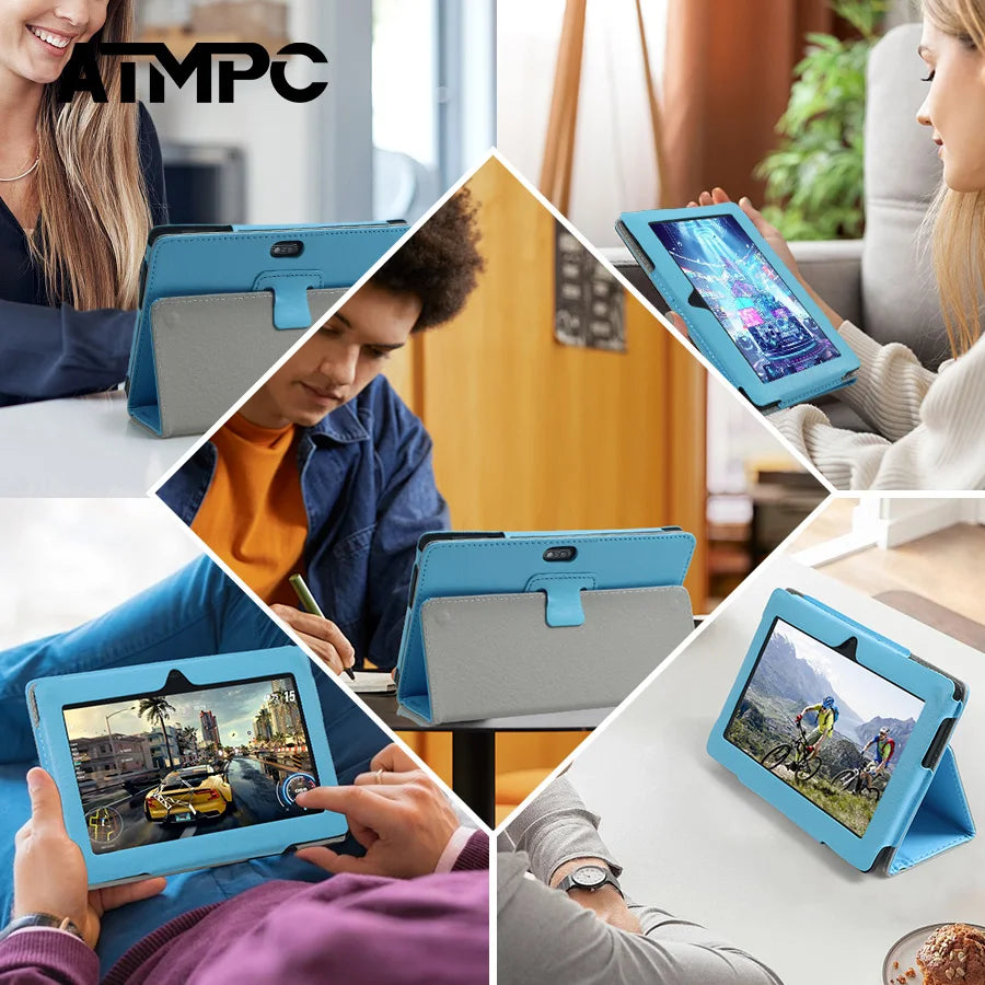 ATMPC Quad Core Tablet 3GB RAM 32GB ROM Magnetic Case