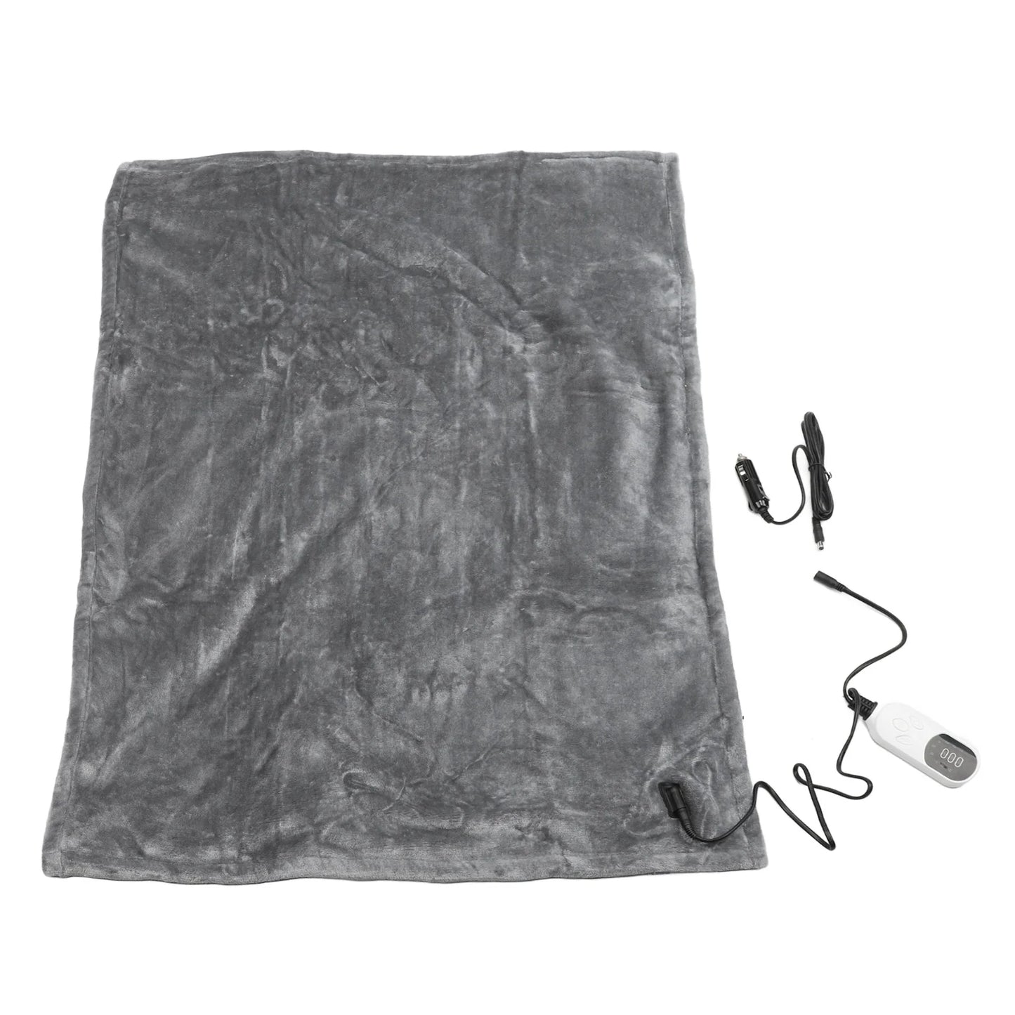 Aramox Car Heating Blanket 12V 48W Soft Flannel for Camping