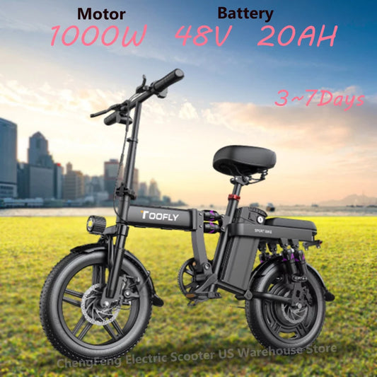 G16 Electric Bicycle 1000W Motor 48V 20Ah Battery Pack