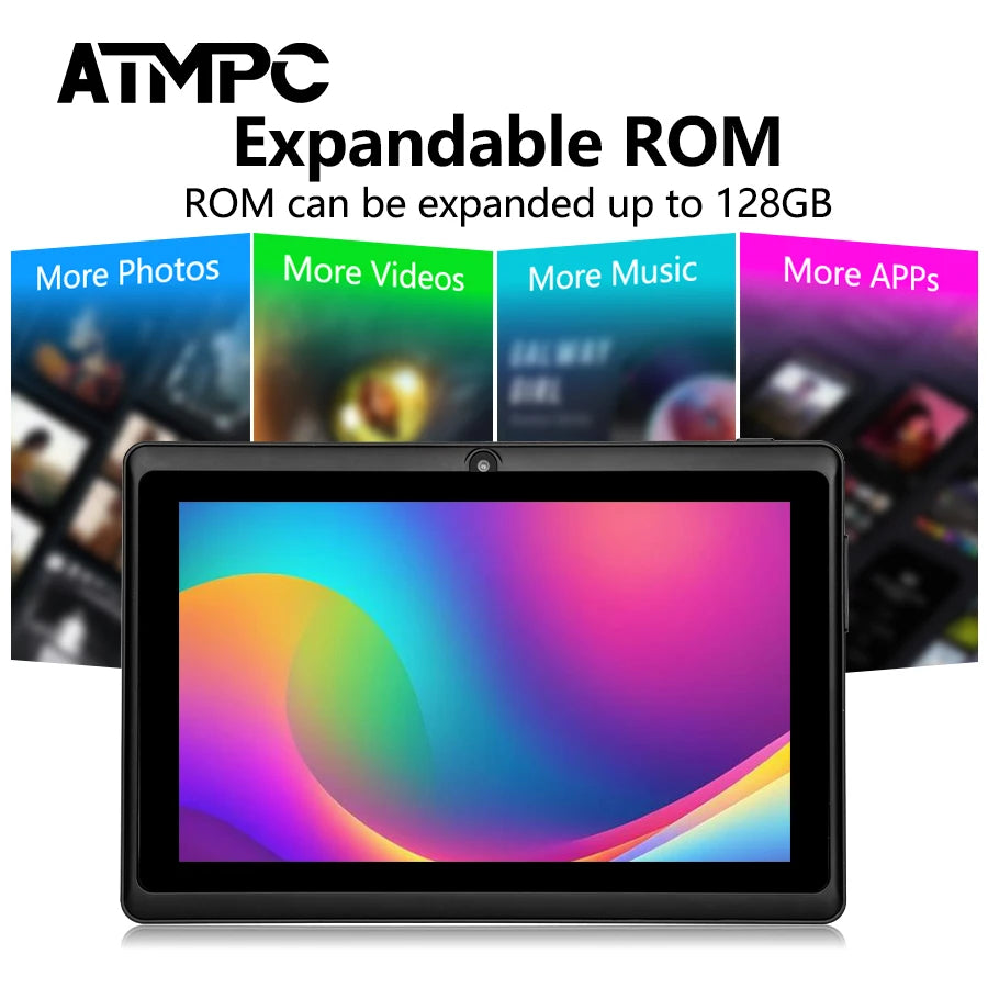 ATMPC Quad Core Tablet 3GB RAM 32GB ROM Magnetic Case