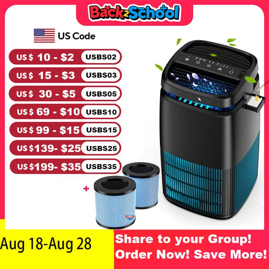 AROEVE H13 True HEPA Air Purifier Fragrance Sleep Timer