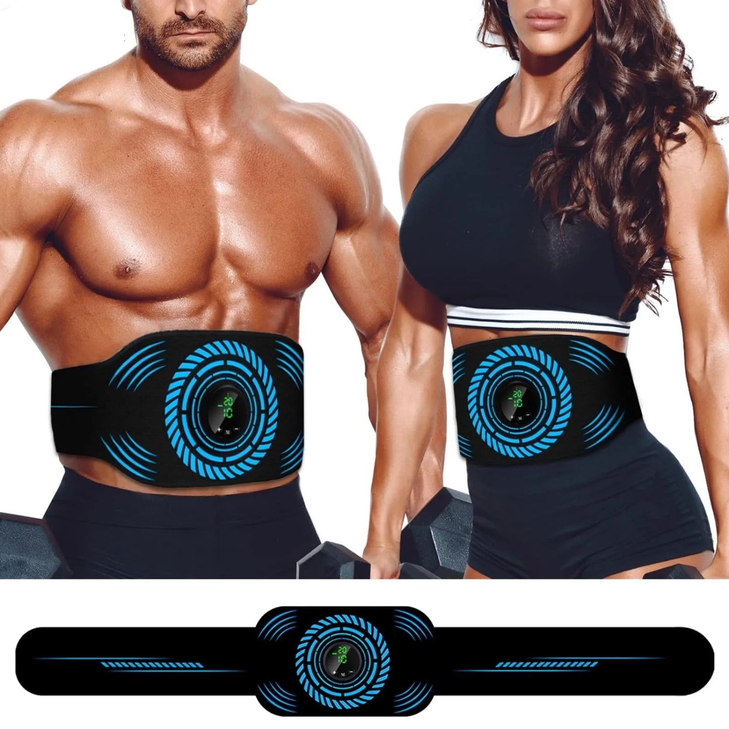 EMS Abdominal Toning Belt Muscle Stimulator USB Massager