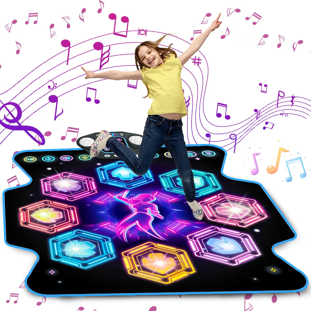 VATOS Dance Mat Kids 27 Levels 8 LED Keys Bluetooth