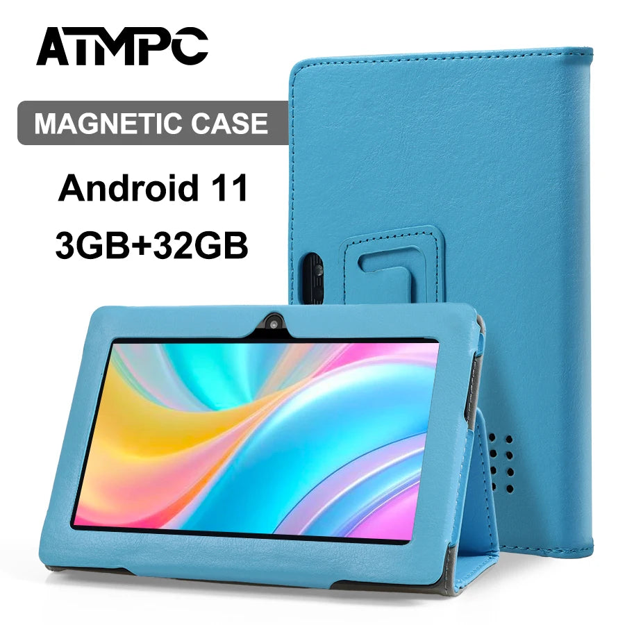 ATMPC Quad Core Tablet 3GB RAM 32GB ROM Magnetic Case