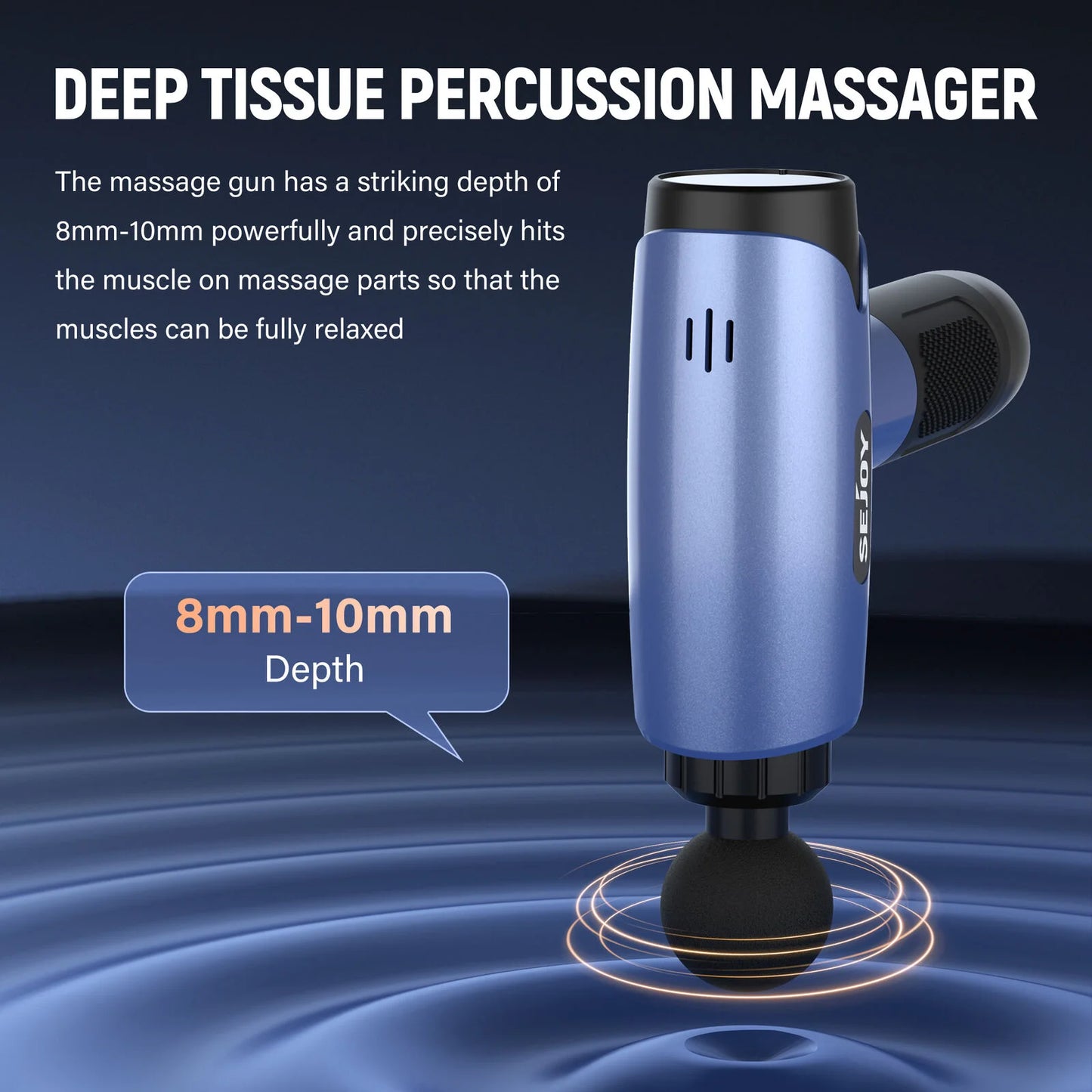 Sejoy 30 Speeds Massage Gun Percussion Massager Deep Tissue