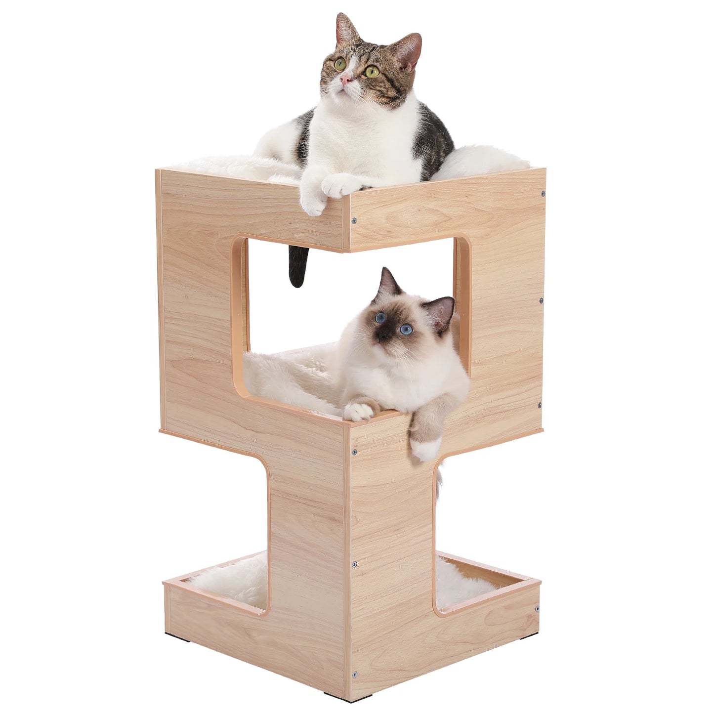 PAWZ Road Modern Cat Tree With Scratcher And House Pad