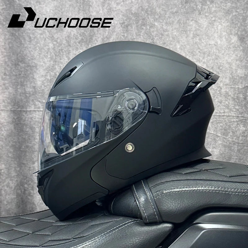 Uchoose DOT Modular Full Face Helmet With Flip Up Visor
