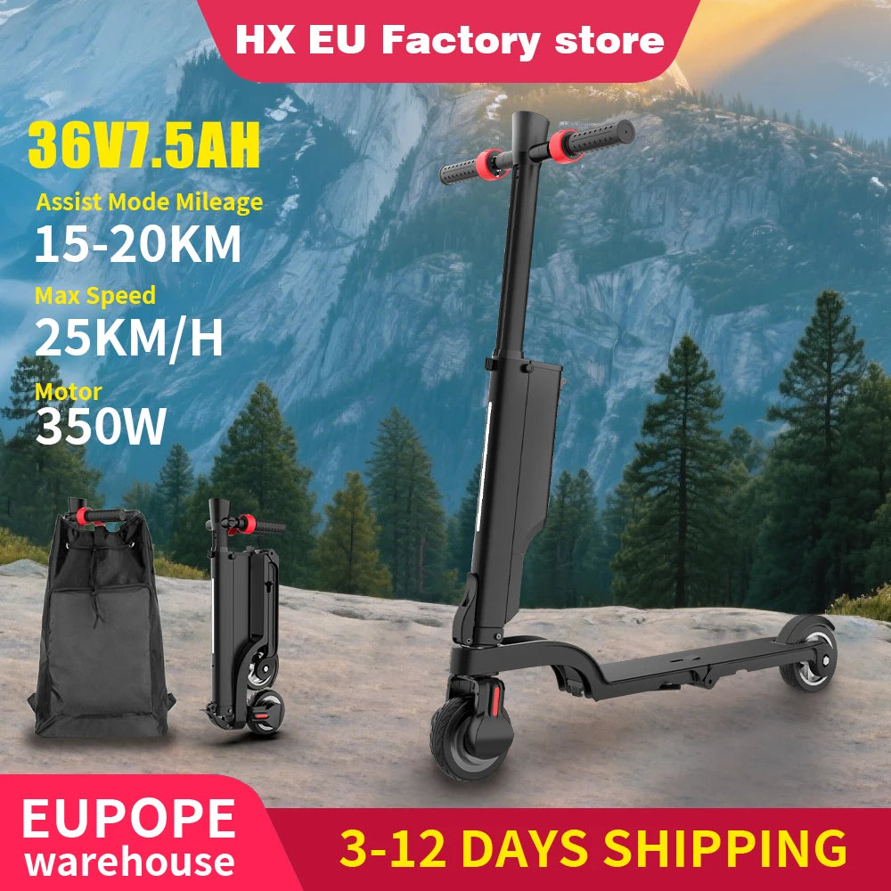 HX X6 Foldable Electric Scooter 350W 25KMH For Adults