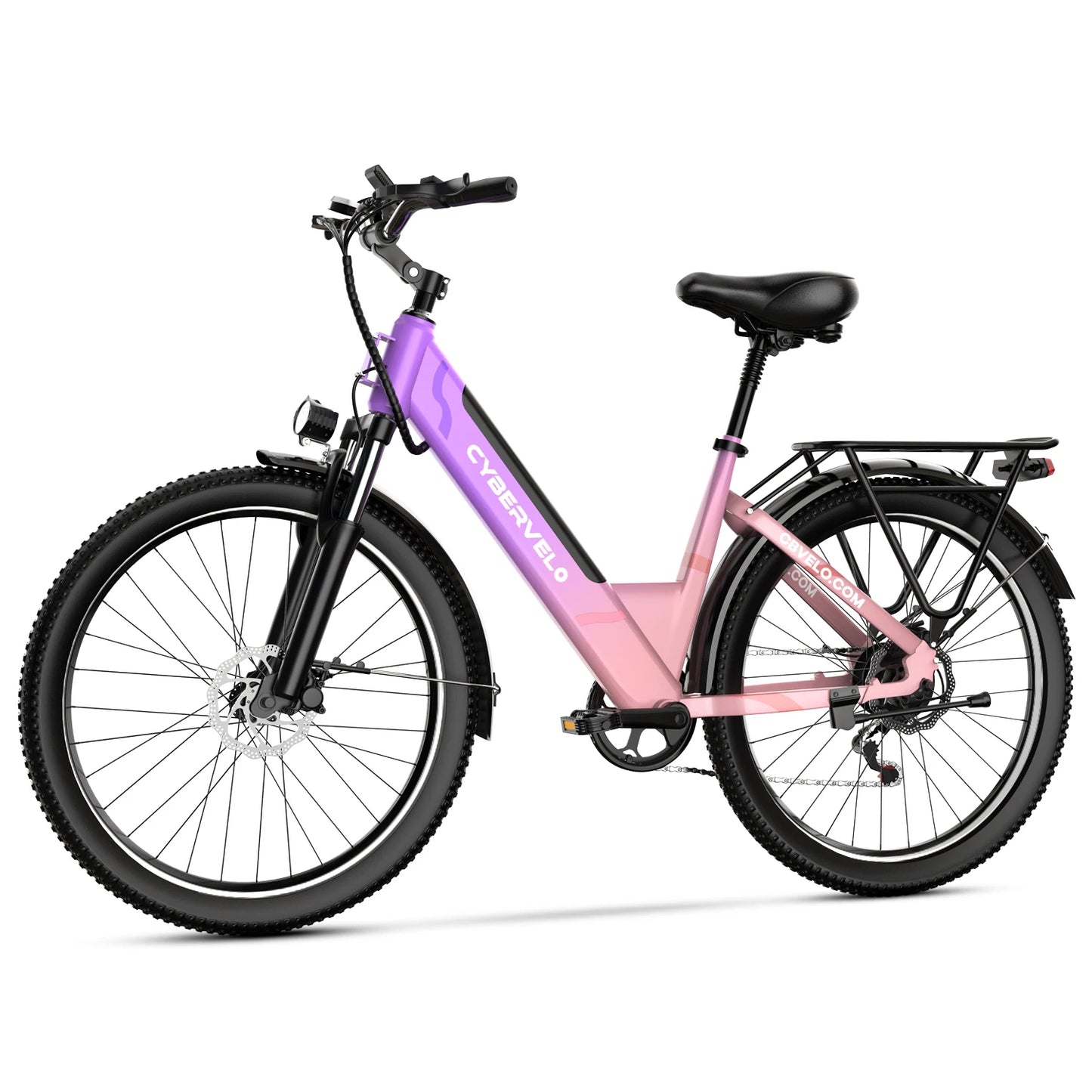 1000 Peak E Bike For Adults Removable Battery 26 In 7 Speed