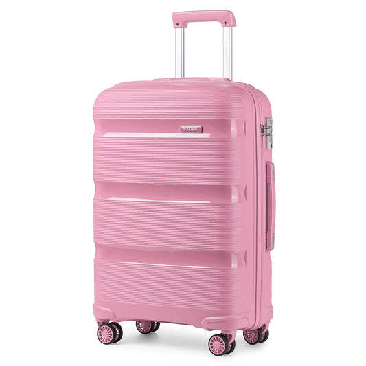 Kono Polypropylene Hardside Carryon Luggage With TSA Lock