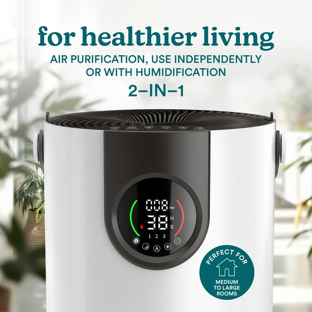 XMSJ 2 In 1 Air Purifier Humidifier H13 HEPA AutoMode
