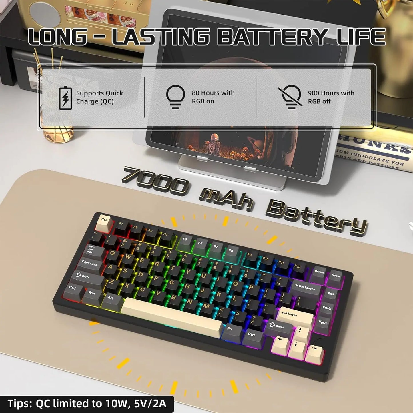 Attack Shark X75 Aluminum CNC Wireless Mechanical Keyboard