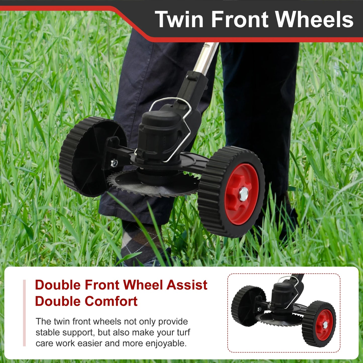 Feature Cordless Electric Weed Wacker Foldable Trimmer