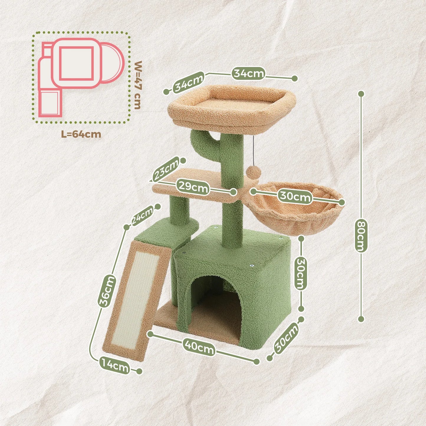 PAWZ Road Cat Tree Indoor Two Styles Scratching Posts