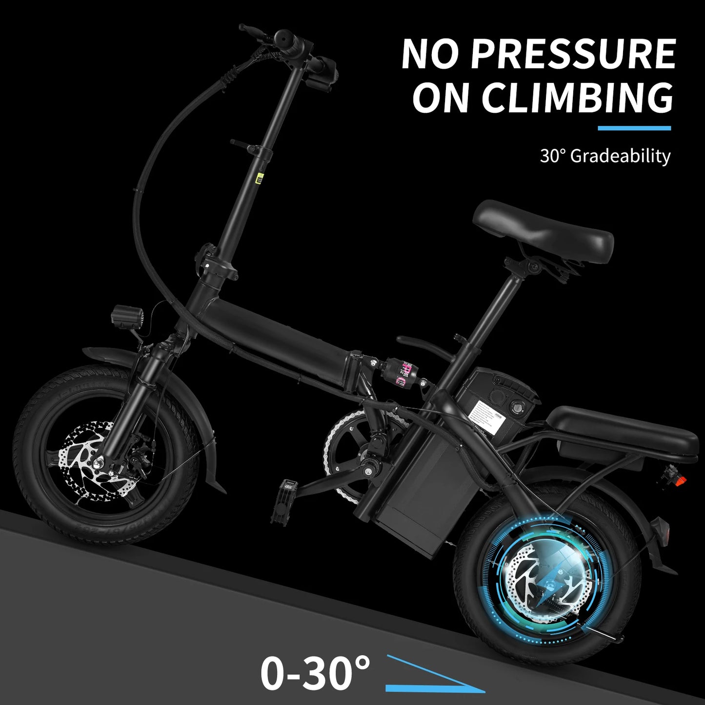 Terrosor Foldable Electric Bicycle 400W Dual Disc Brakes