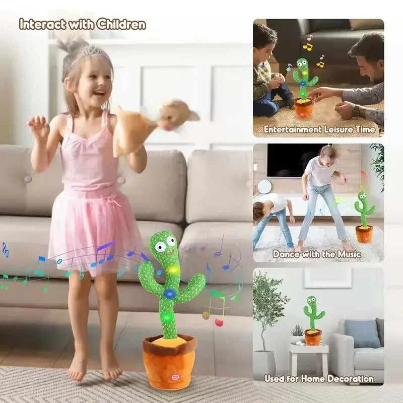 LISMCN Dancing Talking Cactus Toy For Kids Singing Fun