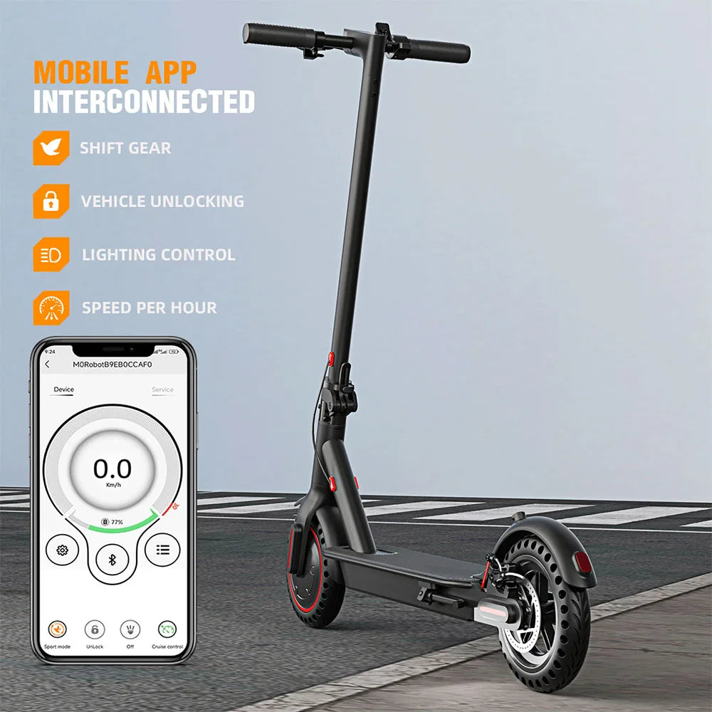 350W Foldable Electric Scooter for Adults Teens Dual Brake