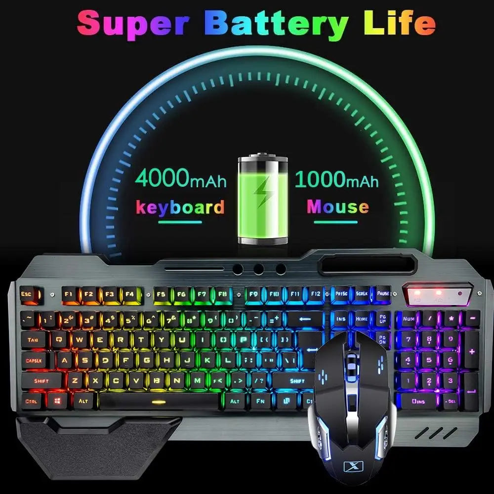 Mambasnake K680 Wireless Keyboard and Mouse Gaming Combo