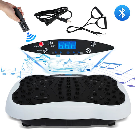 Vibration Plate Machine With Resistance Bands Remote