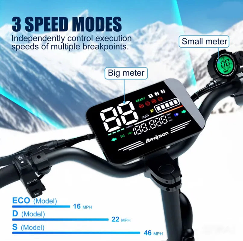 Arwibon GT08 5600W Dual Motor Electric Scooter 46 MPH