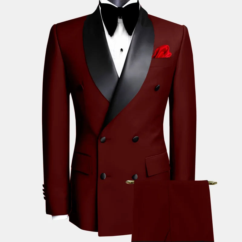 Lifetime Not Regret Two-Piece Suit With Double Button Lapel