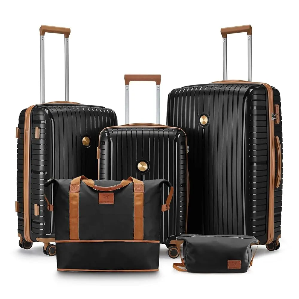 PP Hard Shell Luggage Sets With Duffel And TSA Lock