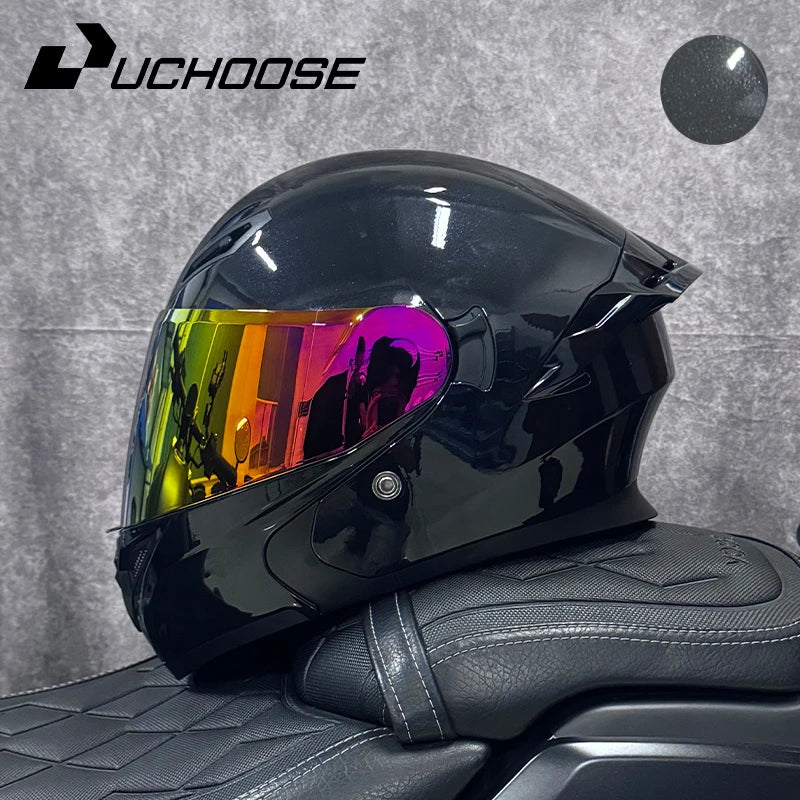 Uchoose DOT Modular Full Face Helmet With Flip Up Visor