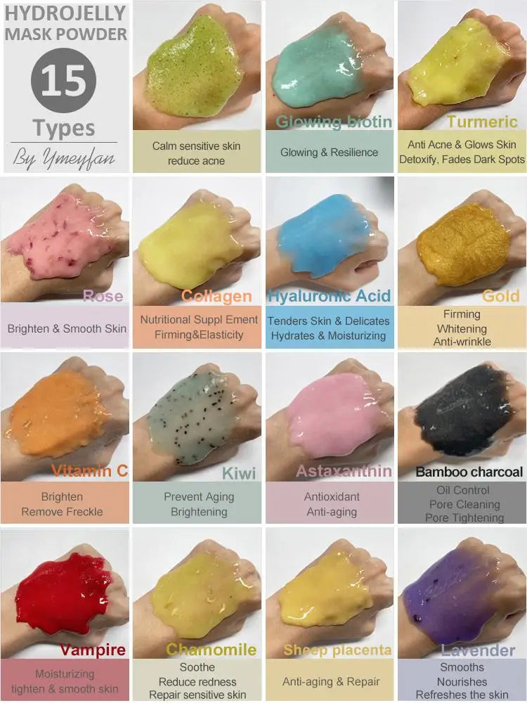 YMEYFAN Jelly Face Mask Powder For Esthetician Facials
