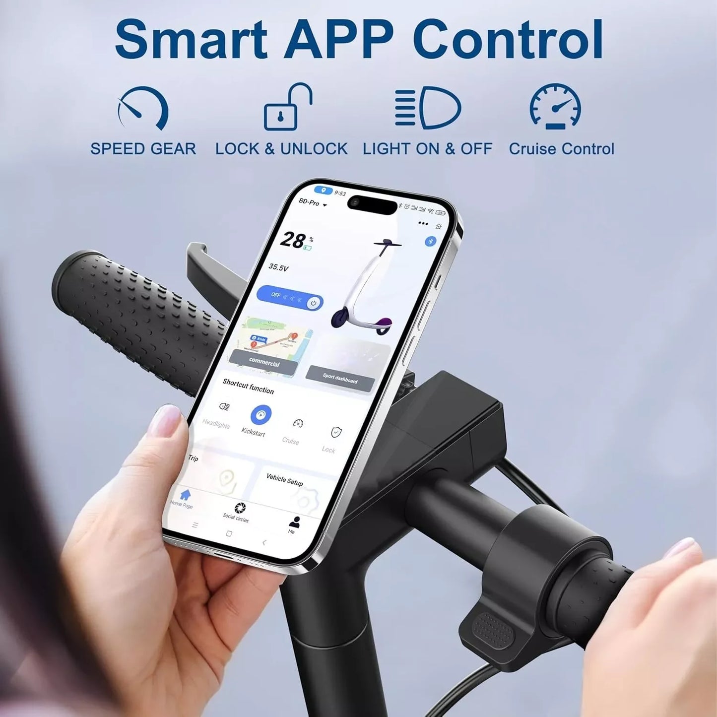 Ladped LP60 Electric Scooter With Smart Control App