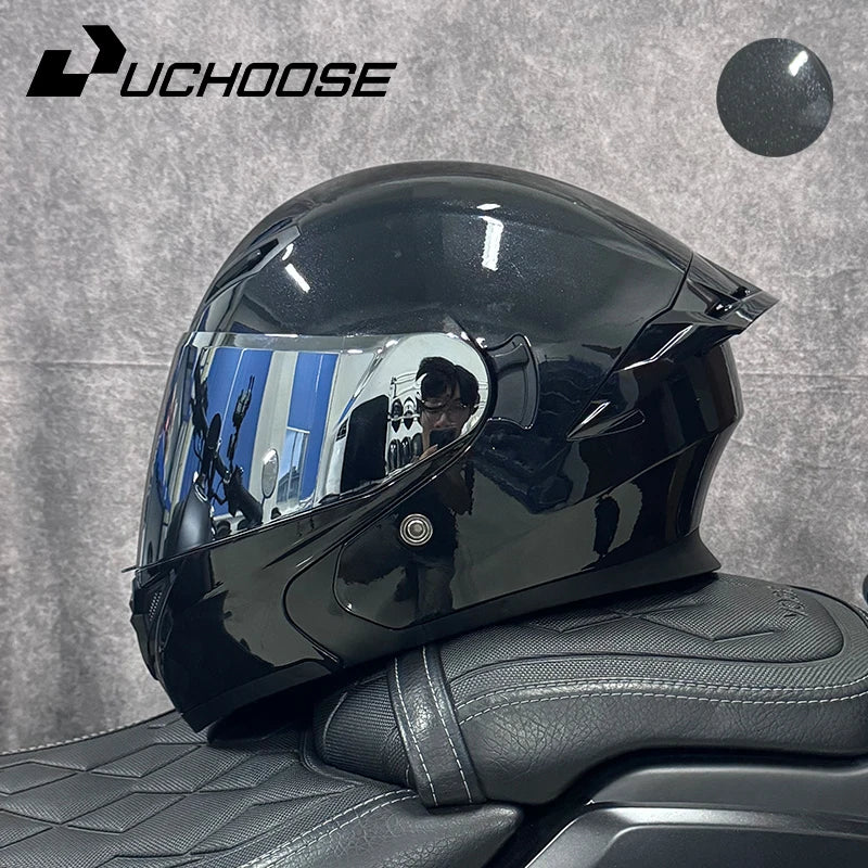 Uchoose DOT Modular Full Face Helmet With Flip Up Visor