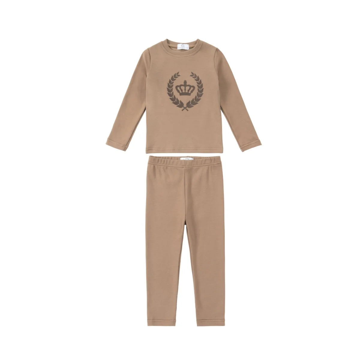 Persejoy Royal Velvet Crown Cotton Pajamas For Kids