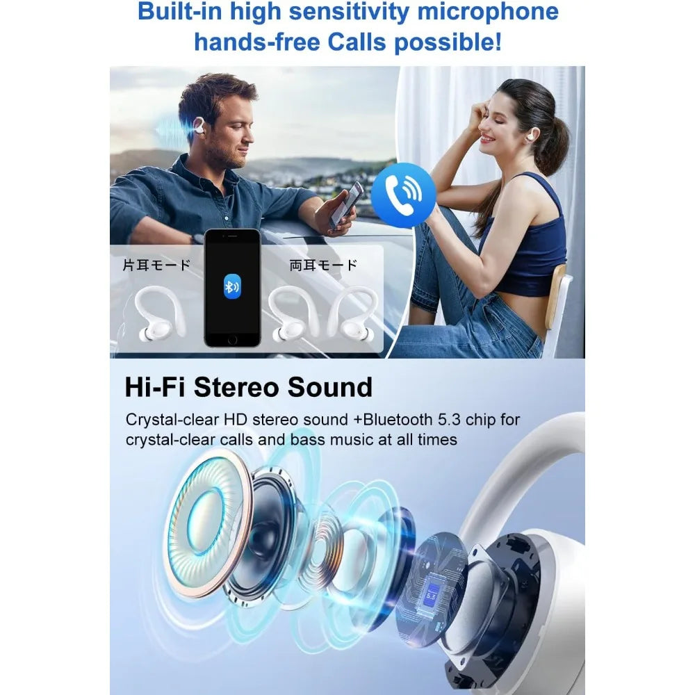 Erilles Wireless Earbuds With ANC And LED Display Panel