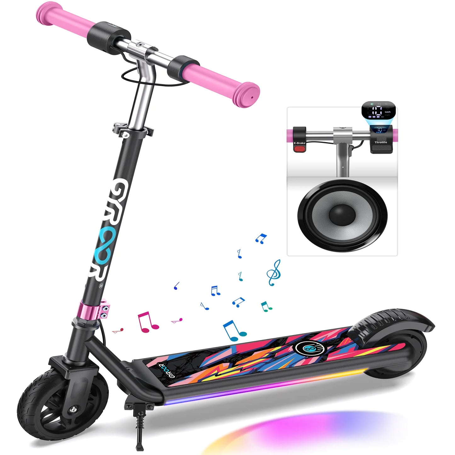 GYROOR H30 Max Kids Electric Scooter With LED Display