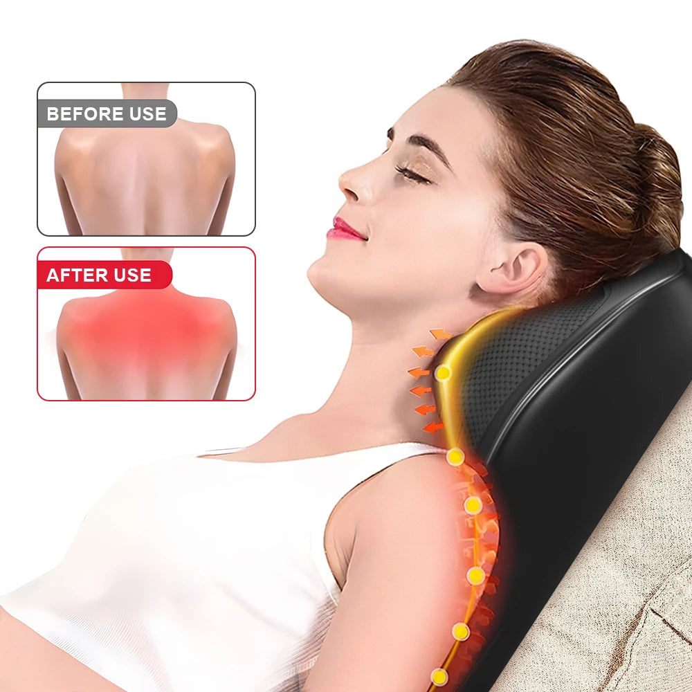 Neck Pillow Massager Three Speed Vibration Heating Machine