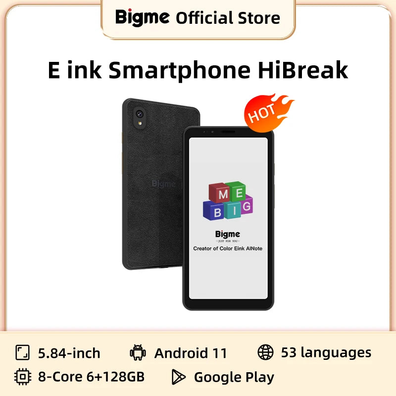 Bigme Hibreak Ebook Reader With E Ink Display Android