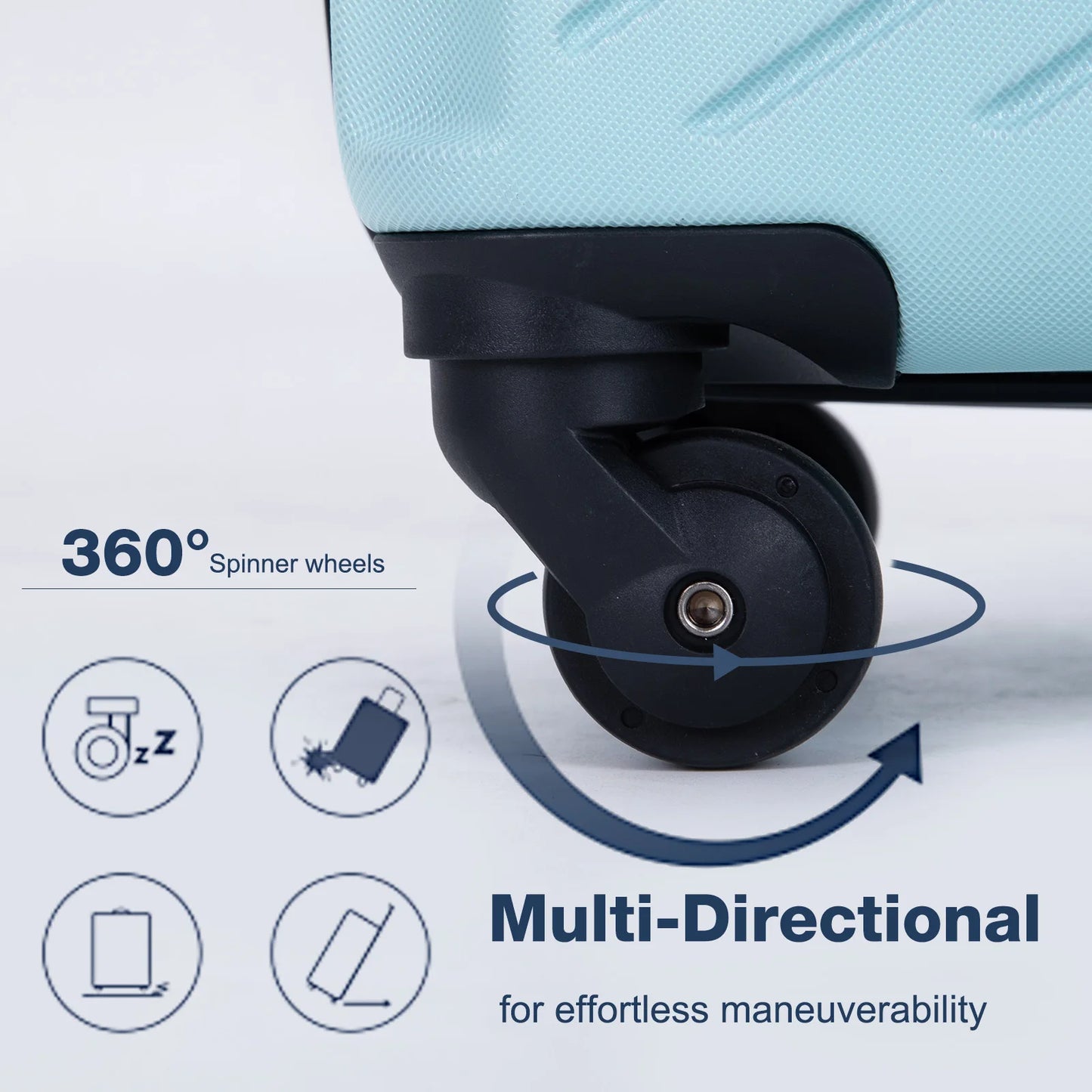 Travelhouse Luggage Set Three Piece Spinner TSA Lock