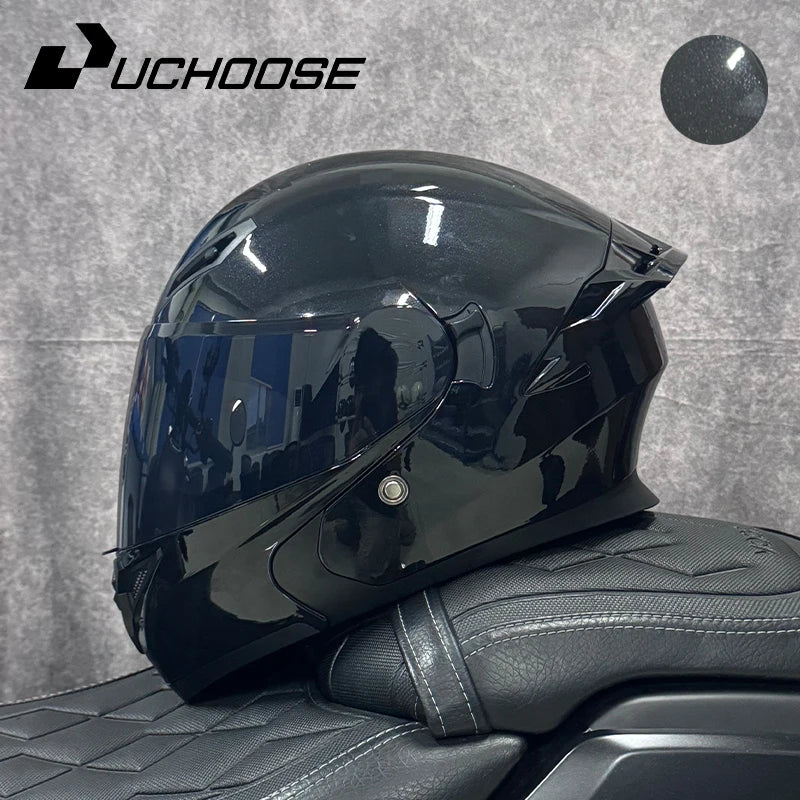 Uchoose DOT Modular Full Face Helmet With Flip Up Visor